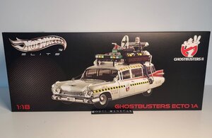 ▲入手困難！ELITE ホットウィール 1/18 ゴーストバスターズ Ghost Busters II ECTO 1A アフターライフ/ プラズマ HOT WHEELS