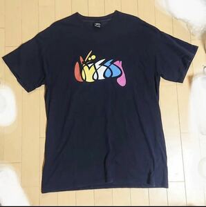 STUSSY ステューシー 半袖 Tシャツ L POP カラフル ロゴ アート グラフィック 