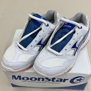 (新品) ◆ムーンスター◆ｍoonSTAR◆27.0cm◆ジムスター18◆ホワイト/ネイビー◆体育館シューズ◆運動靴◆上履き◆室内履き◆