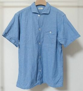 WAREHOUSE ウエアハウス DUCK DIGGER Lot 3091 S/S OPEN COLLAR SHIRTS シャンブレー オープンカラー 半袖シャツ 38