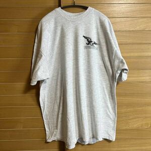 90s USA製 ヴィンテージ Tシャツ tee アメリカ 古着 street old グレー 2XL シングル 丸胴