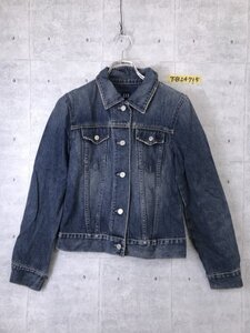 GAP ギャップ レディース ダブルポケット デニムジャケット S 青