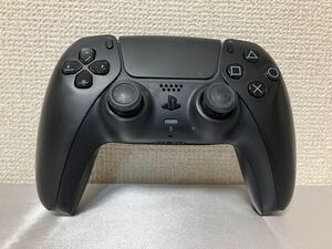 60 【中古】 SONY PS5 PlayStation5 DualSense ワイヤレスコントローラー CFI-ZCT1J ブラック 黒 動作確認済み