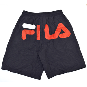 90s ビンテージ FILA フィラ ビッグロゴ ナイロン ショーツ パンツ size.S