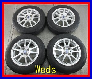 ■中古タイヤホイール■　Weds G-Mach 14インチ 5.5J +45 4H 100 FALKEN SN832 165/70R14 81S 夏 S 激安 送料無料 K480