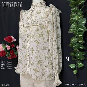 ローリーズファーム　レディース 花柄シアーブラウス No1466