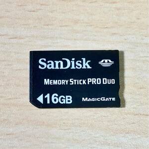 ■動作確認済■ SanDiskメモリースティック PRO DUO 16GB メモリーカード デジカメ memory SONY Lexar