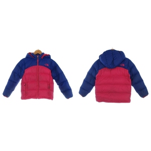 ザノースフェイス THE NORTH FACE キッズ 子供服 アコンカグア フーディ ダウンジャケット 140 青 ブルー ピンク NDJ18070