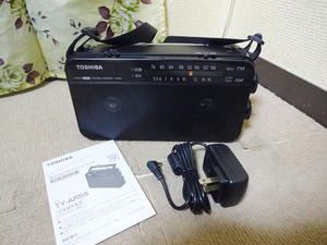 東芝　FM・AMラジオ　TY-AR55　ワイドFM対応　動作品 　ACアダプター付　ステレオ　感度良好　　わりと綺麗です　 