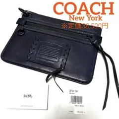 未使用品 COACH コーチ カラビナ付　トラベルポーチ　クラッチバッグ