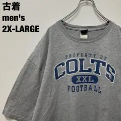 古着 リーボック Tシャツ COLTS コルツ フットボール NFL 灰色2XL