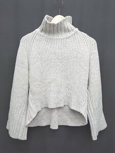 ◇ MOUSSY マウジー 長袖 ニット セーター サイズFREE ライトグレー マルチ レディース P