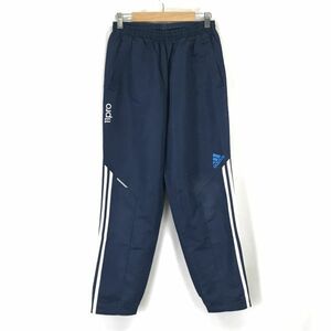 アディダス/adidas★ジャージ/トラックパンツ【J 160/レディース/キッズ/股下72cm/紺×白/navy×white】Pants/Trousers◆BH483