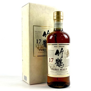 【東京都内限定お届け】 ニッカ NIKKA 竹鶴 17年 ピュアモルト 700ml 国産ウイスキー 【古酒】