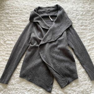 100%YAK WOOL(ヤクウール) glamb　グラム　 3WAY ミストカーディガン　男女兼用　アシンメトリー　変形