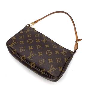 1円 LOUIS VUITTON ルイヴィトン モノグラム ポシェットアクセソワール アクセサリーポーチ ハンドバッグ M51980 SD0061