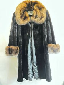 【美品】ナカムラファー　NAKAMURA FUR 中村ファー　毛皮　コート MINK ミンク　ロング 