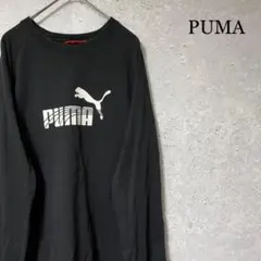 PUMA プーマ 長袖 ロンＴ ビッグロゴ 刺繍ロゴ L