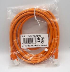 【新品】エレコム LANケーブル 2m cat6 爪折れ防止 ギガビット より線 オレンジ LD-GPT/DR2/RS 6個セット