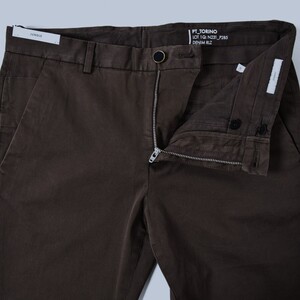 size:36(W95cm)◆PT TORINO DENIM◆JUNGLE◆brown 茶色◆skinny fit◆コットン アンクルパンツ チノパンツ◆ピーティー トリノ◆ジャングル