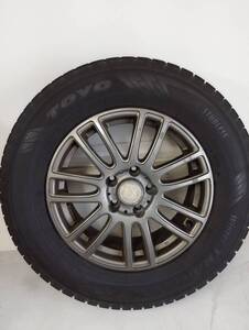 (訳有のため送料込で格安出品)21年製　215/70/r17 toyo winter tranpath tx　タイヤホイール4本セット