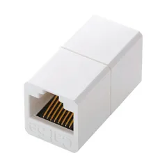 【数量限定】（まとめ）エレコム コンパクトRJ45延長コネクタカテゴリー6A用 LD-RJ45JJ6AY2 1個【×3セット】