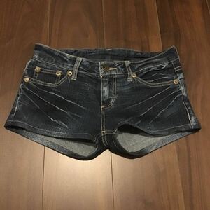 ブランド不明/ショートパンツ/デニム/加工品/ストレッチ