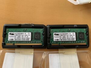 【送料無料】ProMOS 512MB×2 PC2-4200S DDR2 533MHz CL4ノート型パソコン用メモリ（2枚セット