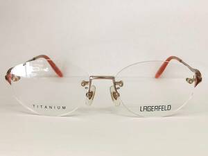 閉店処分品◆ツーポイント◆ラガーフェルド LAGERFELD 88-0070◆TITANIUM Ti-P◆53□16 135