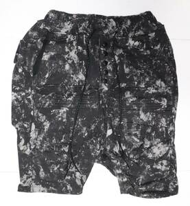 定価33000 新品 本物 KMRii Flake Discharged Cargo Shorts ハーフ パンツ 2202-PT06B M/2 ケムリ 7029