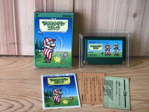 当時　Nintendo マリオオープンゴルフ ファミコン ソフト FC 任天堂 カセット mario golf vintage retoro