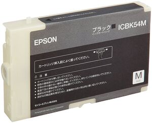 （まとめ買い）エプソン 純正 インクカートリッジ ブラック M ICBK54M 〔3個セット〕