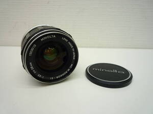 カメラ祭 minolta W.ROKKOR 1:2:5 f=28㎜ 1503010 ミノルタ レンズ 日本製 長期自宅保管 中古品 ※作動未確認・ジャンク品