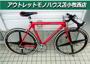 変速不良 要メンテ ロードバイク 自転車 トレック OCLV 5000 カーボンシリーズ レッド シマノ600 TREK 中古　苫小牧西店