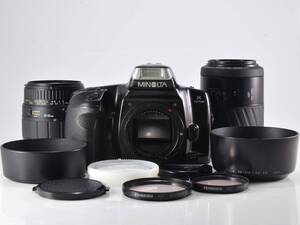 [良品]MINOLTA (ミノルタ) α101si / AF ZOOM 70-210mm F4.5(22)-5.6 / SIGMA 28-80mm F3.5-5.6 MACRO ダブルズームキット (53867)