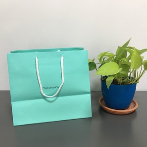 [bdh]『ティファニー（TIFFANY&Co.） ショップ袋 ショッパー / サイズ：たて約28cm×横約25cm×マチ約16.5cm』紙袋