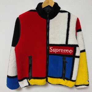 Supreme Reversible Colorblocked Fleece Jacket Red S 20aw 2020年 赤 リバーシブル カラーブロックド フリース ジャケット ボックスロゴ