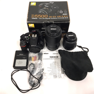 1円 Nikon D5500 AF-S NIKKOR 18-55mm 1:3.5-5.6 G 含む デジタル一眼レフ デジタルカメラ セット C192358