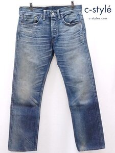 J782b [人気] RRL ダブルアールエル デニムパンツ 30×30 インディゴ LOW STRAIGHTJEAN 21401 USA製 | ボトムス G