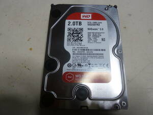 【ジャンク、使用時間27579H】WD 3.5吋2.0TB HDD WD20EFRX S-ATA No241109