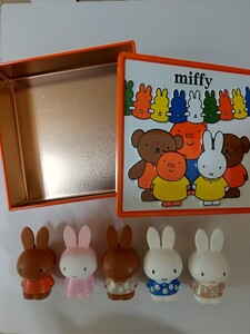 miffy ミッフィー雑貨フェスタ ソフビ 指人形５体 モロゾフ空き缶 保管品 美品 