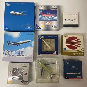 現状品 飛行機 ダイキャスト まとめ売り 9種セット 1/400 1/250 1/1000 Gemini DRAGON herpa A330-300 MD-83 Lockheed 他 241222KP