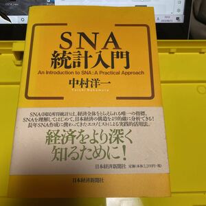 ＳＮＡ統計入門 中村洋一／著