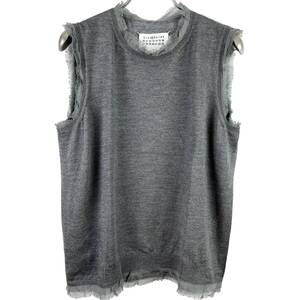 Maison Margiela(メゾン マルジェラ) Knit Design Nosleeve T Shirt (black)