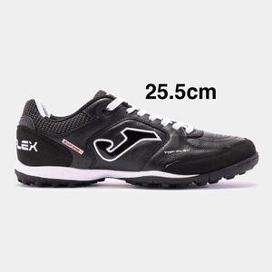 箱有 Joma (ホマ) TOP-FLEX ターフ フットサルシューズ 25.5cm (EU40) BLACK futsal トップフレックス 人工芝用 黒