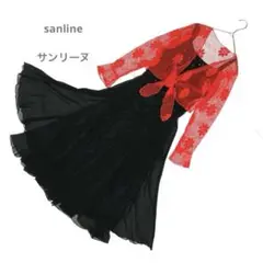 サンリーヌ　sanline ダンス　ワンピース　2点セット　スパンコール　ドレス