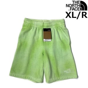 1円～!売切!【正規新品】THE NORTH FACE◆DYE SHORTS ショートパンツ スウェット US限定 アウトドア 登山(XL/R)緑 タイダイ柄 190110-5