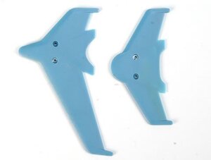 ☆EK1-0442L(V000713) Vertical(11.7cm) horizontal(9.2mm) tail blade set(blue) ☆4セットまとめて(C-4)☆☆レターパックにも対応