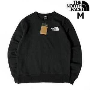 1円～!売切!【正規新品】THE NORTH FACE◆LOGO PULLOVER CREW トレーナー スウェット US限定 裏起毛 男女兼用 アウトドア(M)黒① 181130-22