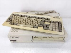 サ/ 【ジャンク】 NEC パーソナルコンピュータ PC-9801U キーボード付き /HY-0555